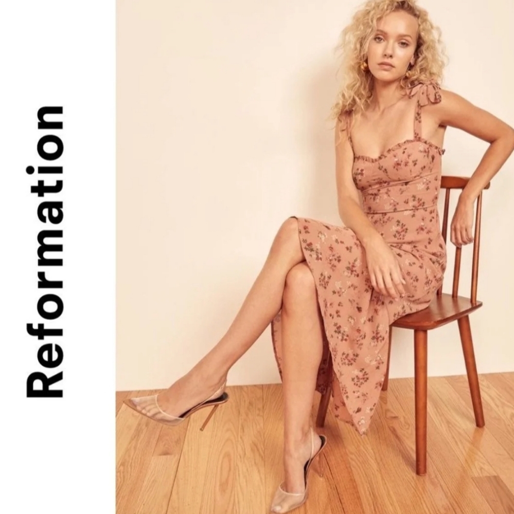 REFORMATION Sz 12 NWT NIKITA DRESS In ARIANNE NEW